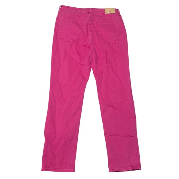 Seven7 Pink Straight Leg Jeans - Picture 2 of 4
